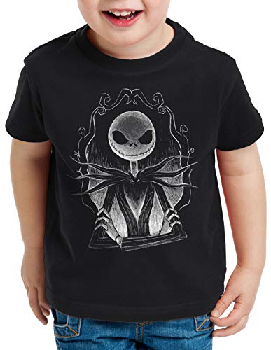 style3 Jack Skellington T-Shirt für Kinder Christmas Nightmare Weihnachten, Größe:116 von style3