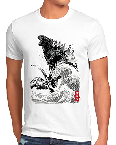 style3 Kaiju Rise Herren T-Shirt Japan Monster Nippon Tokio Tokyo, Größe:M von style3