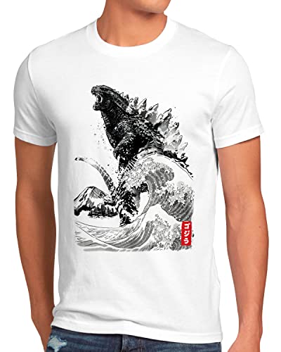 style3 Kaiju Rise Herren T-Shirt Japan Monster Nippon Tokio Tokyo, Größe:XL von style3