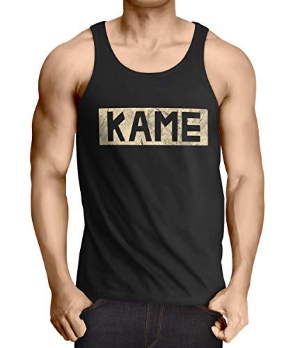 style3 Kame Goku Herren Tank Top, Größe:M, Farbe:Schwarz von style3