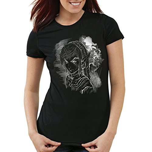 style3 Link Legend Damen T-Shirt, Farbe:Schwarz;Größe:L von style3