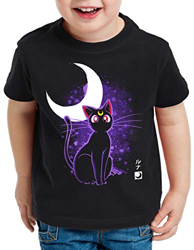 style3 Luna T-Shirt für Kinder Moon mondstein Japan Sailor, Größe:104 von style3