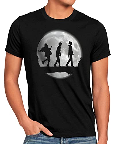 style3 Mattata Moon Herren T-Shirt denji Man Anime Manga Cosplay Chainsaw Devil, Größe:L von style3