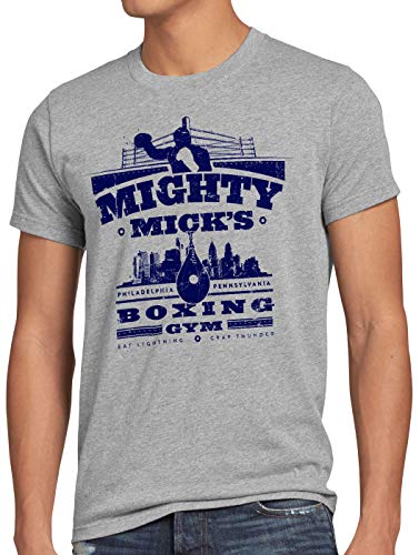 style3 Mick's Boxing Rocky Herren T-Shirt Balboa Mighty Mick Gym, Größe:3XL, Farbe:Grau meliert style3 Mick's Boxing Rocky Herren T-Shirt Balboa Mighty Mick Gym, Größe:3XL, Farbe:Grau meliert von style3