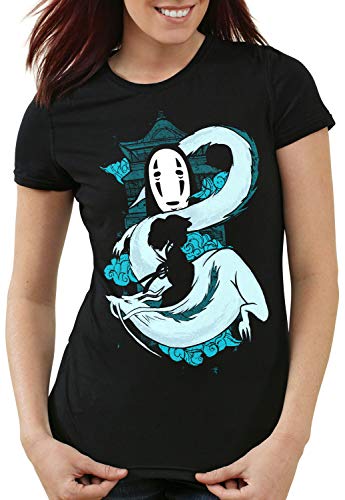 style3 Midnight Spirit Damen T-Shirt zauberland Reise Anime Manga Chihiro, Größe:M von style3