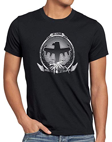 style3 Mobile Infantry Veteran Herren T-Shirt Starship Infanterie Weltraum, Größe:L von style3