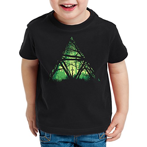 style3 Nature Triforce T-Shirt für Kinder link Hyrule Gamer, Größe:164 von style3