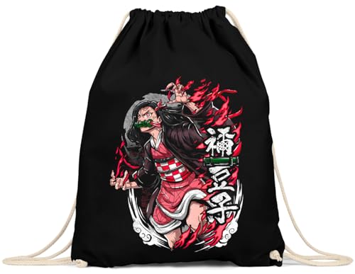 style3 Nezuko Rage Rucksackbeutel Tasche Sportbeutel demon anime japan manga von style3