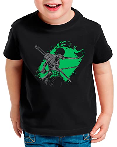 style3 Night Zoro T-Shirt für Kinder Piece Anime Manga Luffy Cosplay, Größe:128 von style3