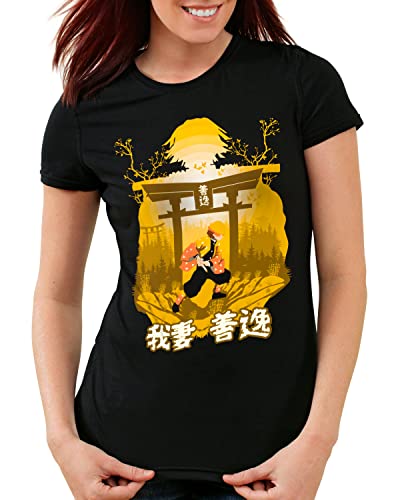 style3 No Easy Way Damen T-Shirt Demon Anime Japan Manga, Größe:M von style3