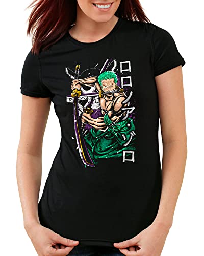 style3 One Swordsman Damen T-Shirt Piece Anime Manga Japan, Größe:L von style3