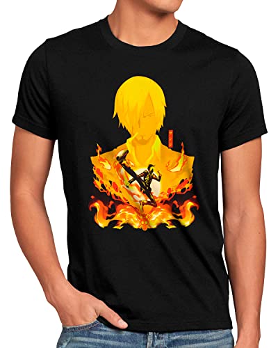 style3 One Vinsmoke Herren T-Shirt Piece Anime Manga Japan, Größe:XL von style3