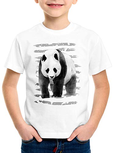 style3 Panda T-Shirt für Kinder Dschungel Asien Sommer, Größe:140 von style3