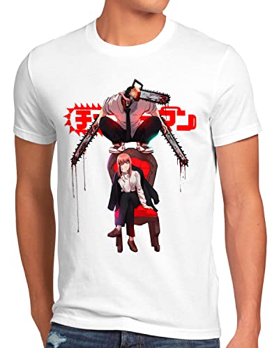 style3 Petlover Herren T-Shirt denji Man Anime Manga Cosplay Chainsaw Devil, Größe:M von style3