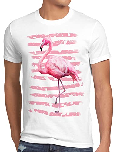 style3 Pink Power Herren T-Shirt Flamingo Strand Urlaub, Größe:4XL von style3