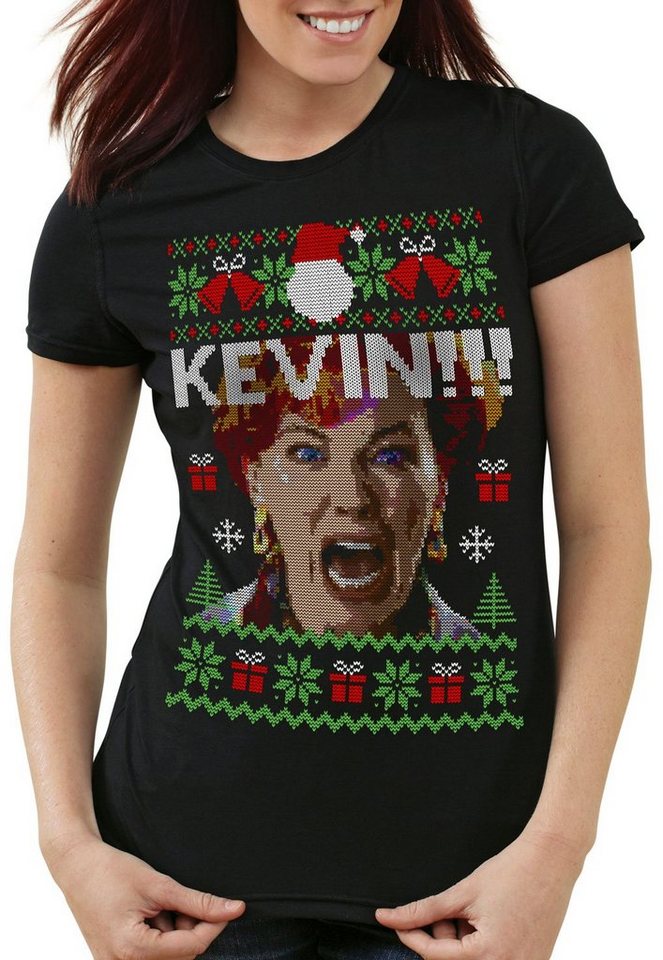style3 Print-Shirt Allein zu Haus Kevin Weihnachten Weihnachts Pullover ugly sweater von style3