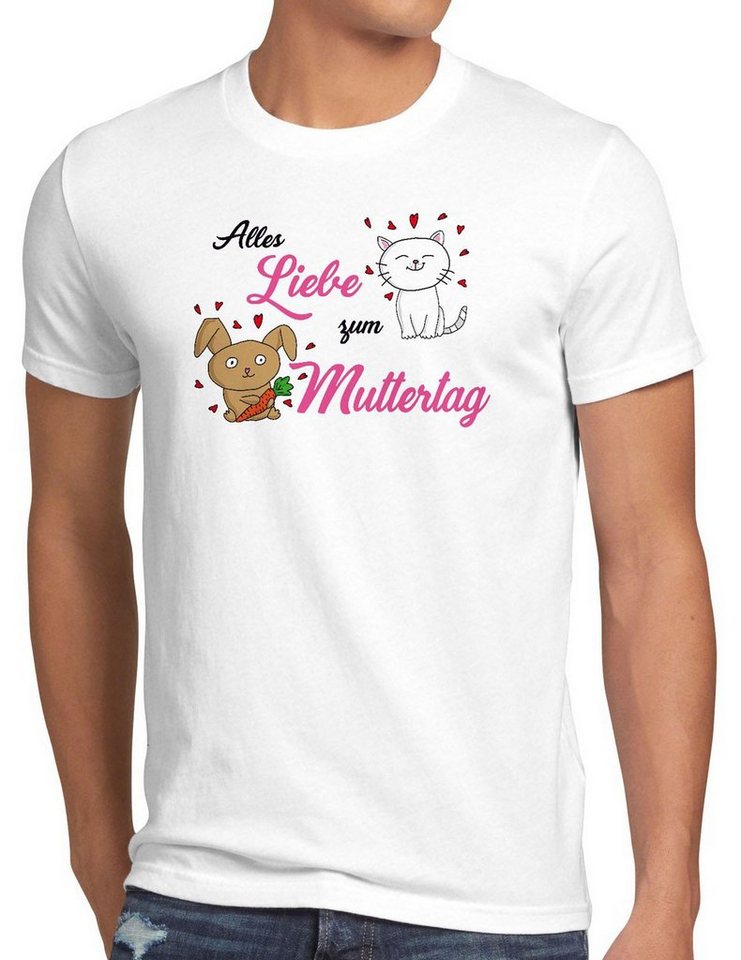 style3 T-Shirt Alles Liebe zum Muttertag Kinder Mutter Mama Mum Geschenk i love von style3