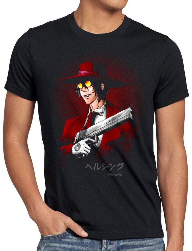 style3 Print-Shirt Herren T-Shirt Alucard hellsing anime vampir japan von style3