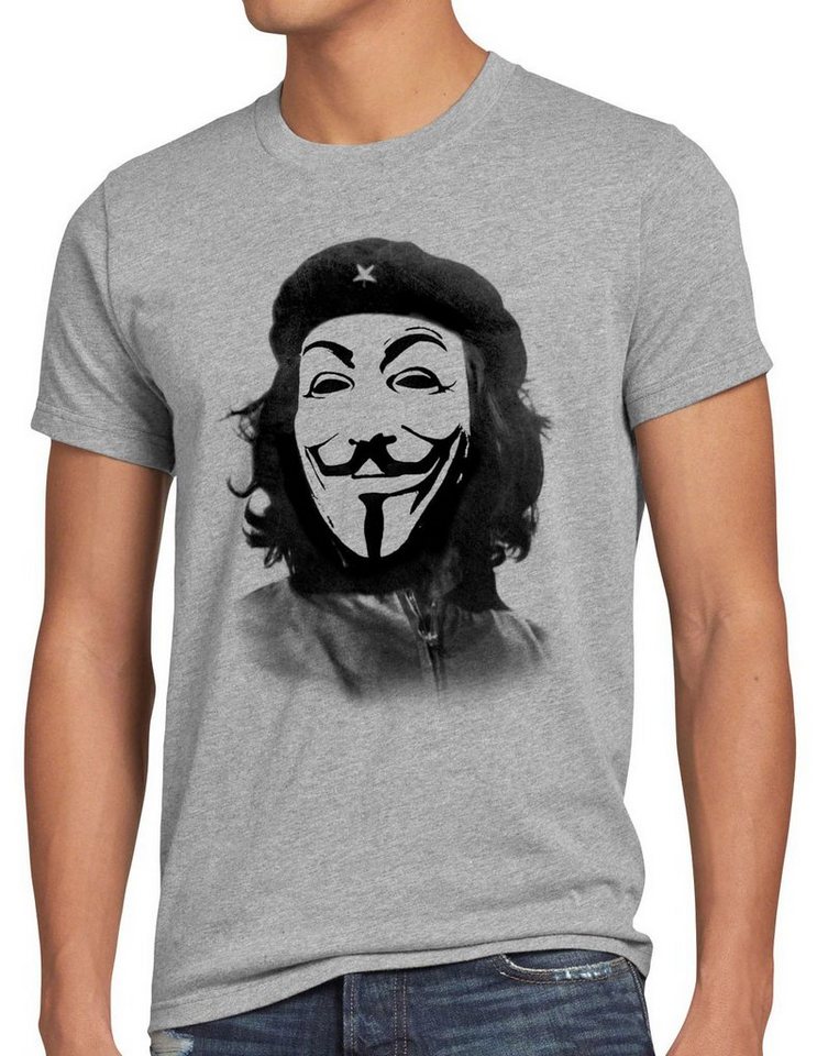 style3 T-Shirt Anonymous Che Guevara guy fawkes occupy maske guy fawkes hacker kuba von style3