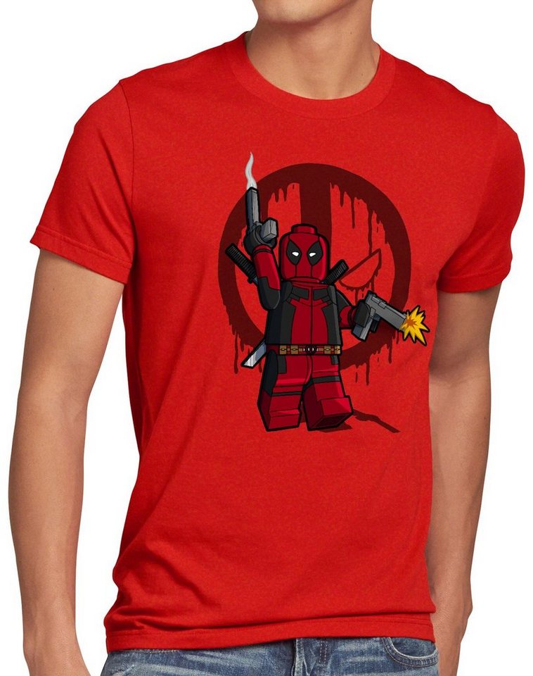 style3 Print-Shirt Herren T-Shirt Brick Mercenary comic baustein von style3