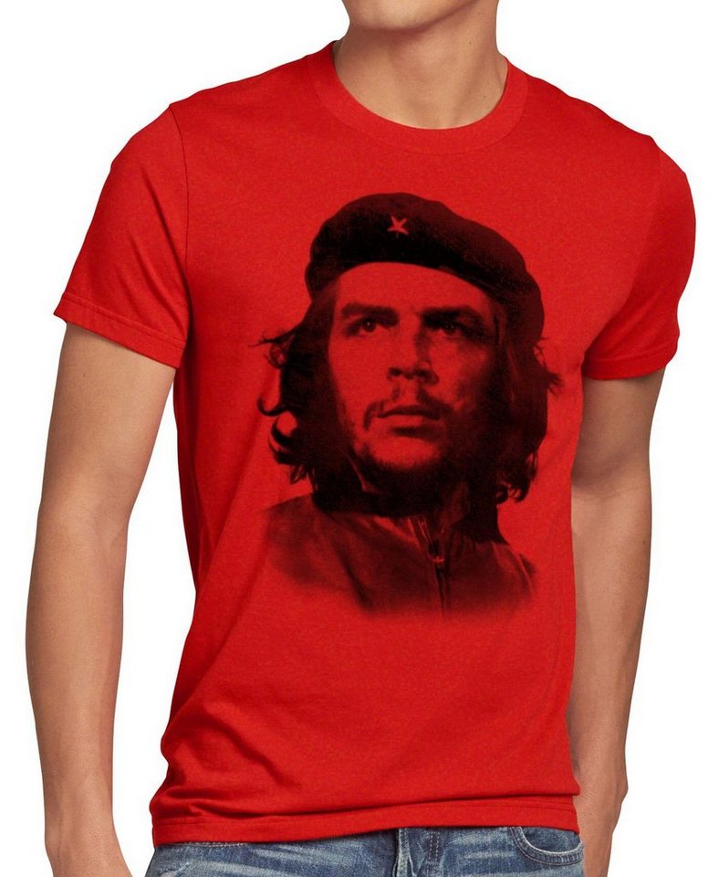 style3 Print-Shirt Herren T-Shirt CHE Guevara Foto cuba kuba revolution Havana Kommunismus castro von style3