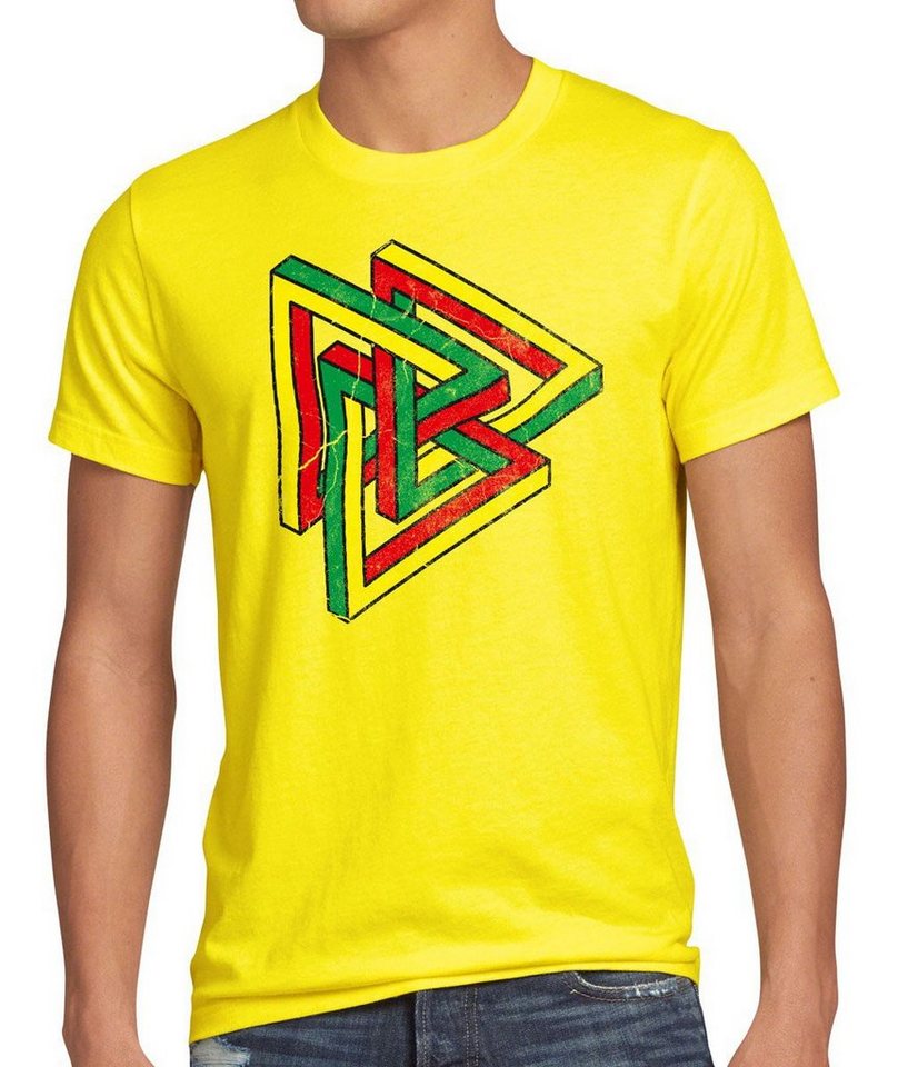style3 Print-Shirt Herren T-Shirt Color Penrose Big Bang Sheldon Escher Cooper Dreieck Theory the von style3