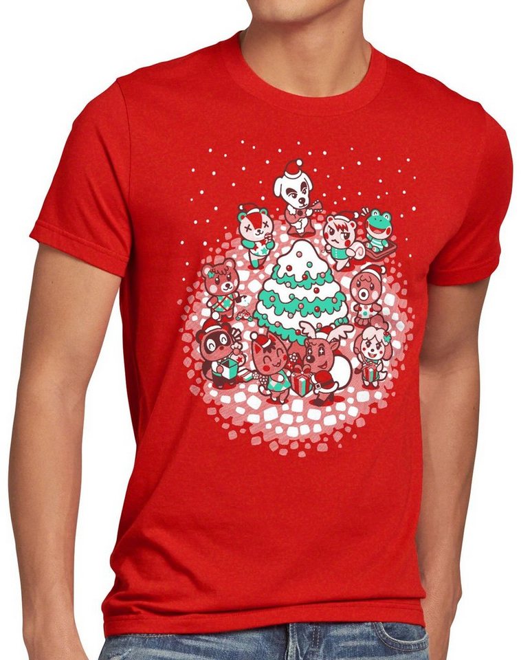 style3 T-Shirt Crossing Tree Christmas Sweater switch ugly pulli weihnachtspullover von style3