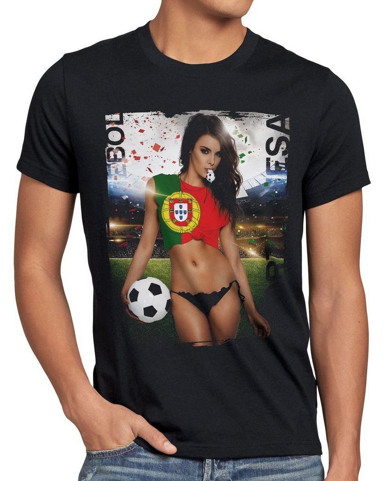 style3 Print-Shirt EM 2024 Soccer Girl Herren T-Shirt Fußball Europameisterschaft Trikot von style3