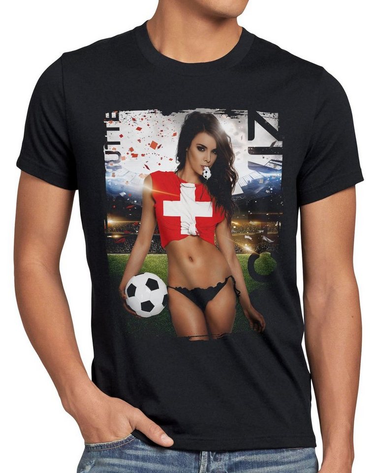 style3 Print-Shirt EM 2024 Soccer Girl Herren T-Shirt Fußball Europameisterschaft Trikot von style3