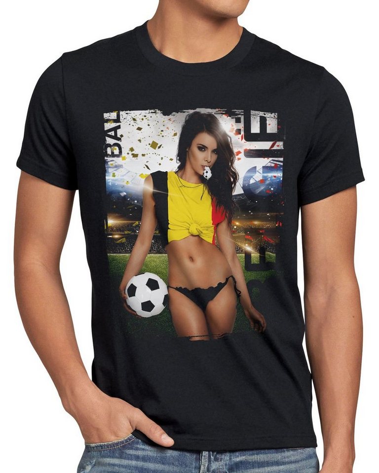 style3 Print-Shirt EM 2024 Soccer Girl Herren T-Shirt Fußball Europameisterschaft Trikot von style3