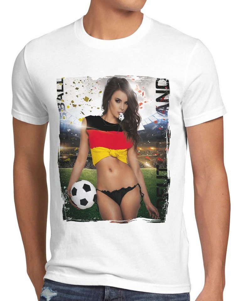 style3 Print-Shirt EM 2024 Soccer Girl Herren T-Shirt Fußball Europameisterschaft Trikot von style3