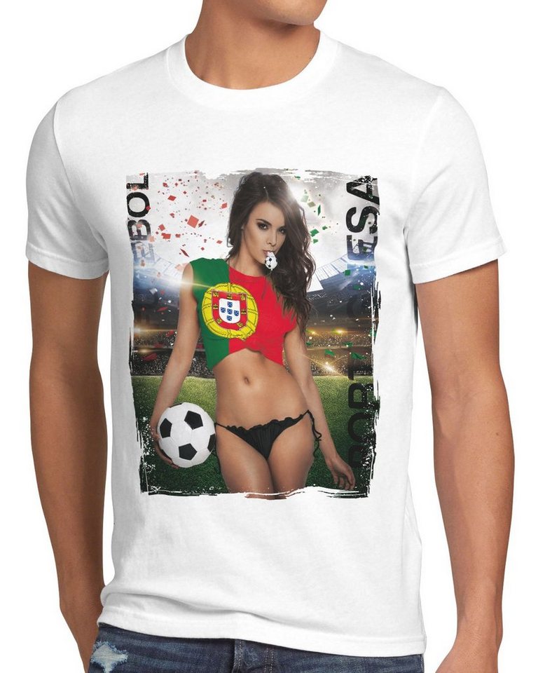 style3 Print-Shirt EM 2024 Soccer Girl Herren T-Shirt Fußball Europameisterschaft Trikot von style3