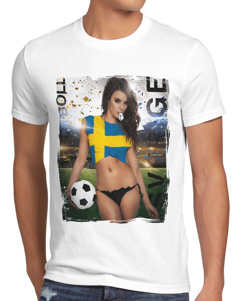 style3 Print-Shirt EM 2024 Soccer Girl Herren T-Shirt Fußball Europameisterschaft Trikot von style3