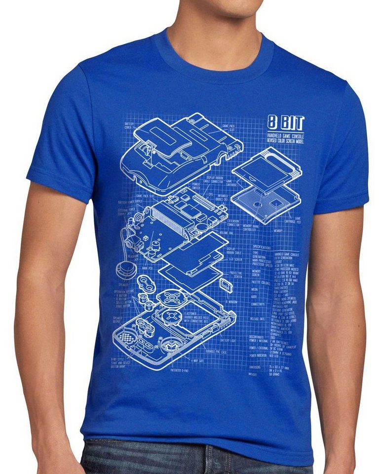 style3 Print-Shirt Herren T-Shirt Game Boy classic gamer mario super retro nes zelda handheld 8-Bit von style3