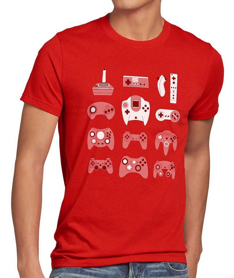 style3 Print-Shirt Herren T-Shirt Gamer super nintendo kart nes snes zelda mario sega sonic wii switch ps4 von style3