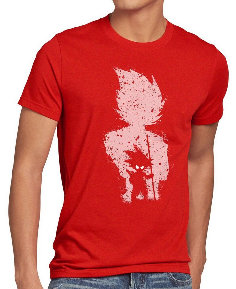 style3 Print-Shirt Herren T-Shirt Goku Evolution dragon son ball balls anime roshi vegeta saiyajin von style3