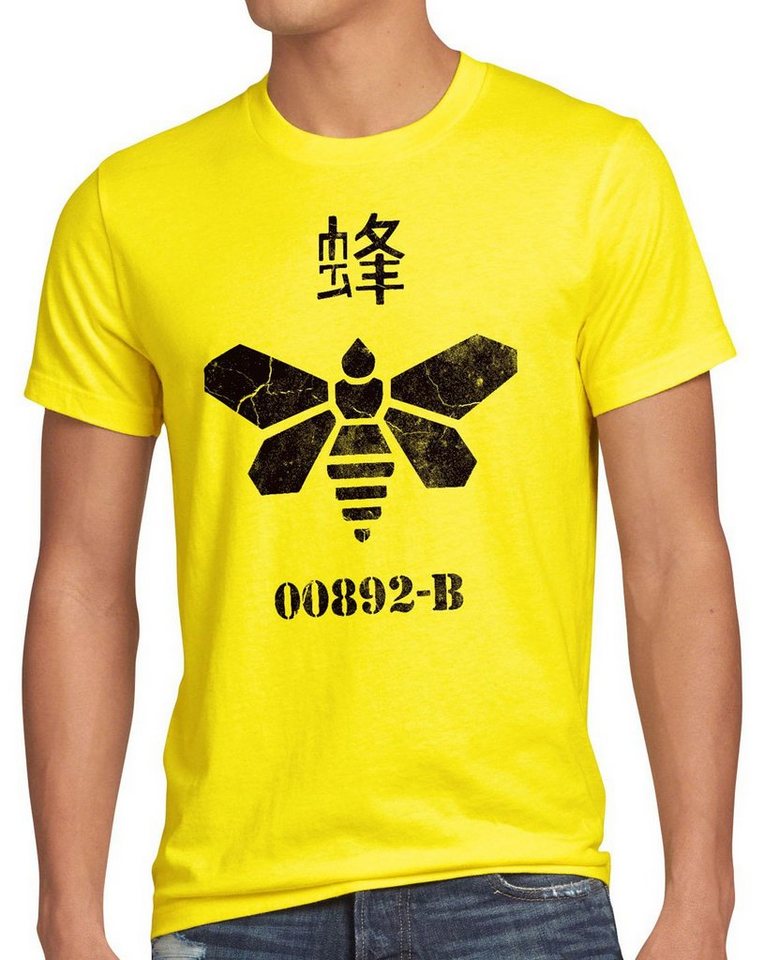 style3 Print-Shirt Herren T-Shirt Golden Moth Chemical breaking walter chemie bad biene heisenberg von style3