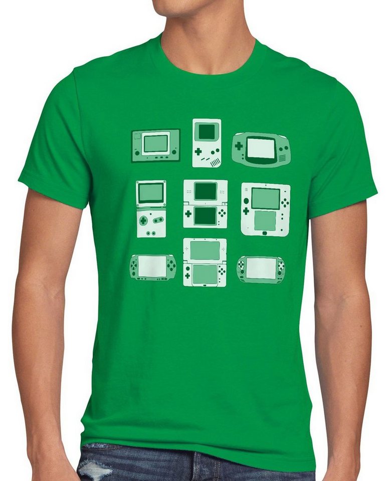 style3 Print-Shirt Herren T-Shirt Handheld Konsole controller videospiel spielekonsole von style3