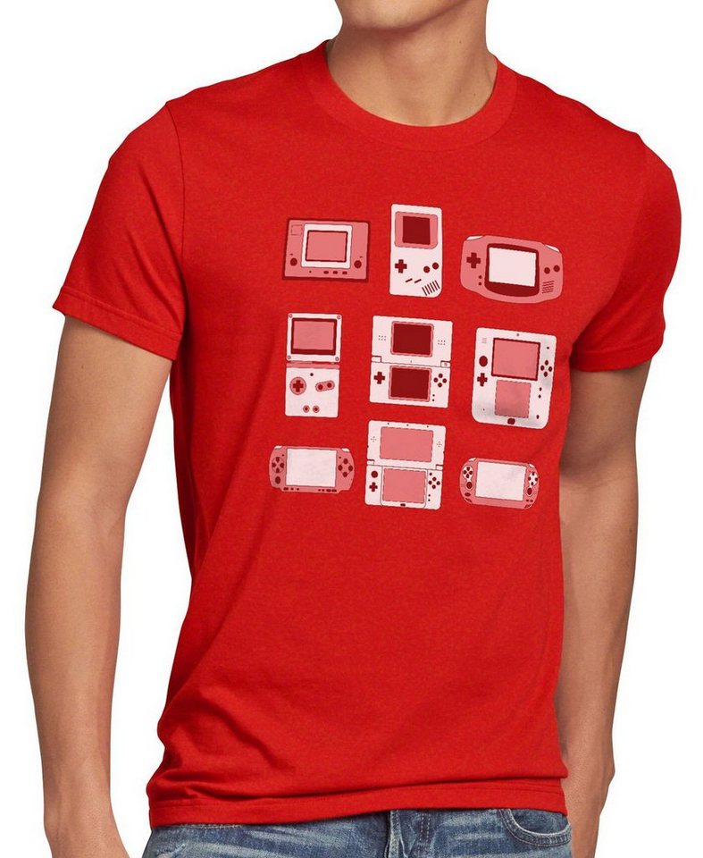 style3 Print-Shirt Herren T-Shirt Handheld Konsole controller videospiel spielekonsole von style3