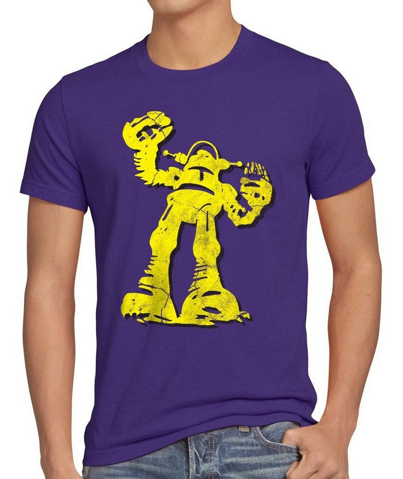 style3 Print-Shirt Herren T-Shirt Hero Robot Big Bang Sheldon TV Serie Roboter Cooper Comic Theory von style3