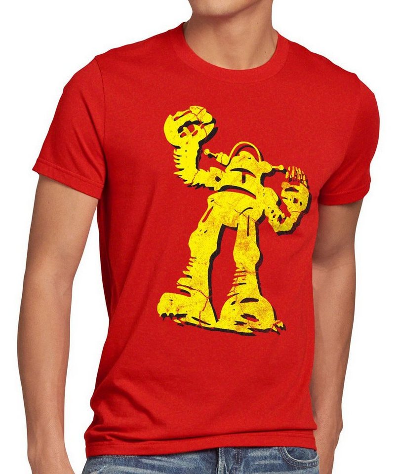 style3 Print-Shirt Herren T-Shirt Hero Robot Big Bang Sheldon TV Serie Roboter Cooper Comic Theory von style3