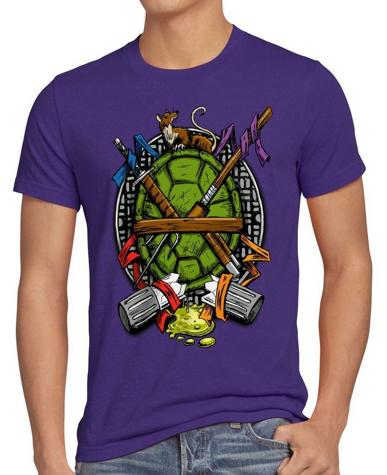 style3 Print-Shirt Herren T-Shirt Hero Turtle turtles teenage schildkröte comic mutant film blu-ray von style3