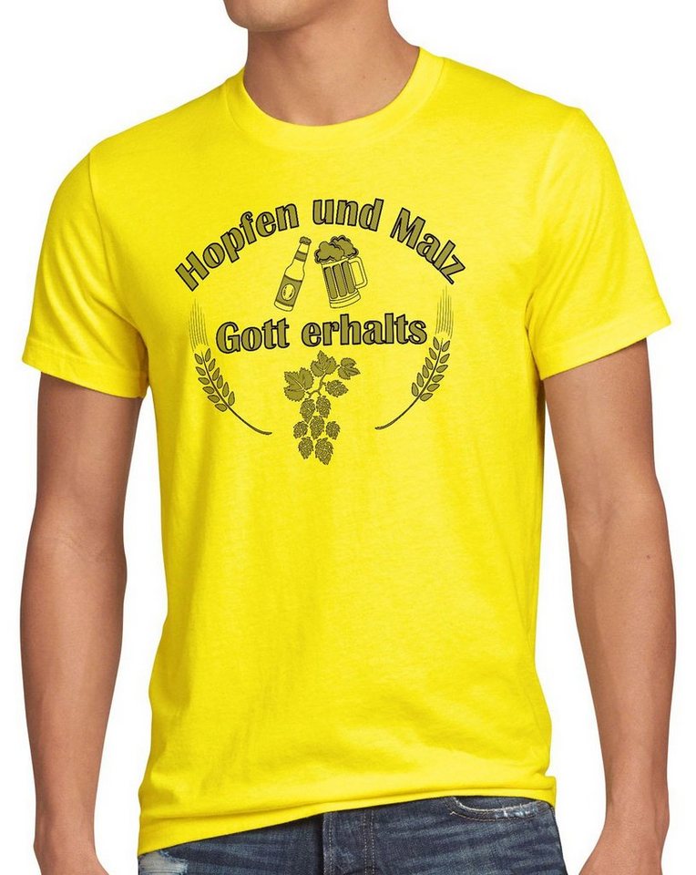 style3 Print-Shirt Herren T-Shirt Hopfen und Malz Gott erhalts Fun Funshirt Bier Spruchshirt Spruch von style3