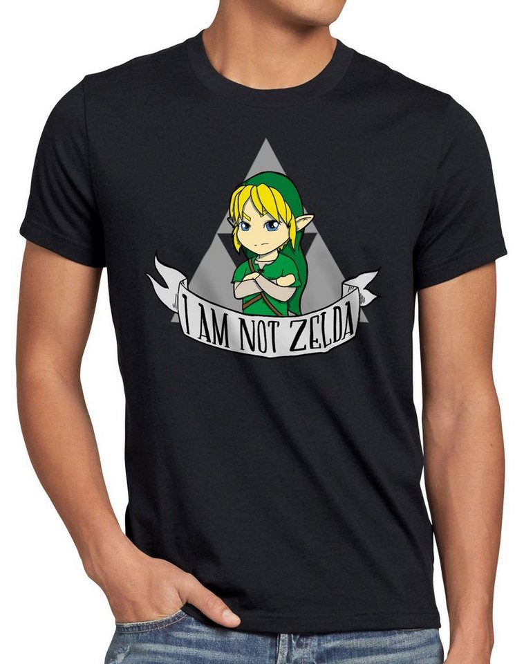 style3 Print-Shirt Herren T-Shirt I am not Zelda link hyrule gamer von style3