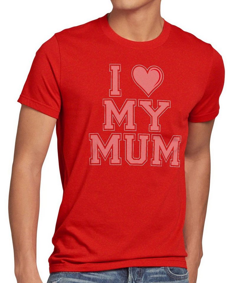 style3 Print-Shirt Herren T-Shirt I love my Mum mama oma mutter muttertag geburtstag liebe new york von style3