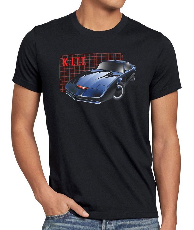 style3 Print-Shirt Herren T-Shirt K.I.T.T. michael knight 2000 black rider von style3