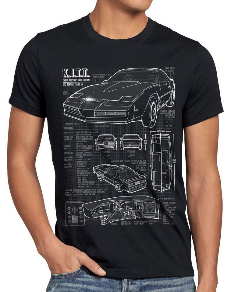 style3 T-Shirt K.I.T.T. trans am michael knight rider kitt hasselhoff firebird von style3