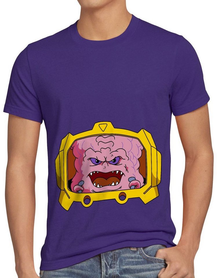 style3 Print-Shirt Herren T-Shirt Krang turtles teenage schildkröte comic mutant von style3