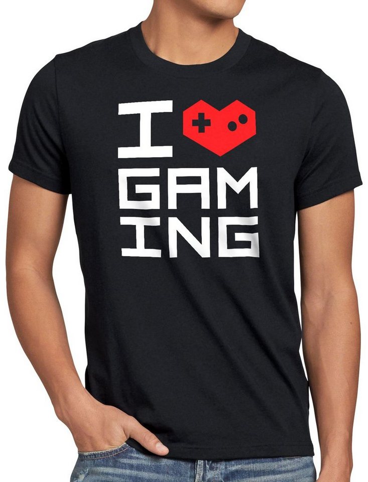 style3 Print-Shirt Herren T-Shirt Love Gaming gamer nerd lan von style3