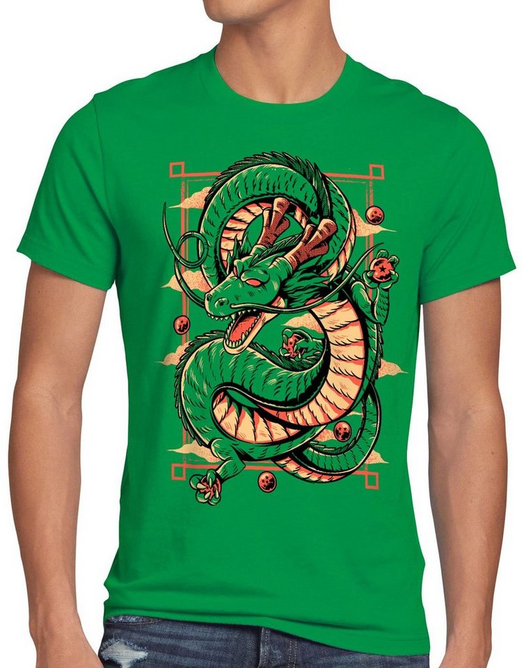 style3 Print-Shirt Herren T-Shirt Magical Dragon dragon Z goku vegeta drachen ball von style3